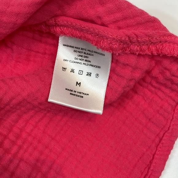 Mote Anthropologie Top Size M 100% Cotton Gauzy Fabric - Picture 9 of 11